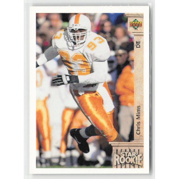 1992 Upper Deck Chris Mims #16 RC