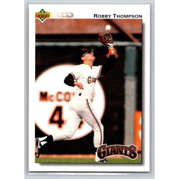 1992 Upper Deck Robby Thompson #286 San Francisco Giants Baseball Card