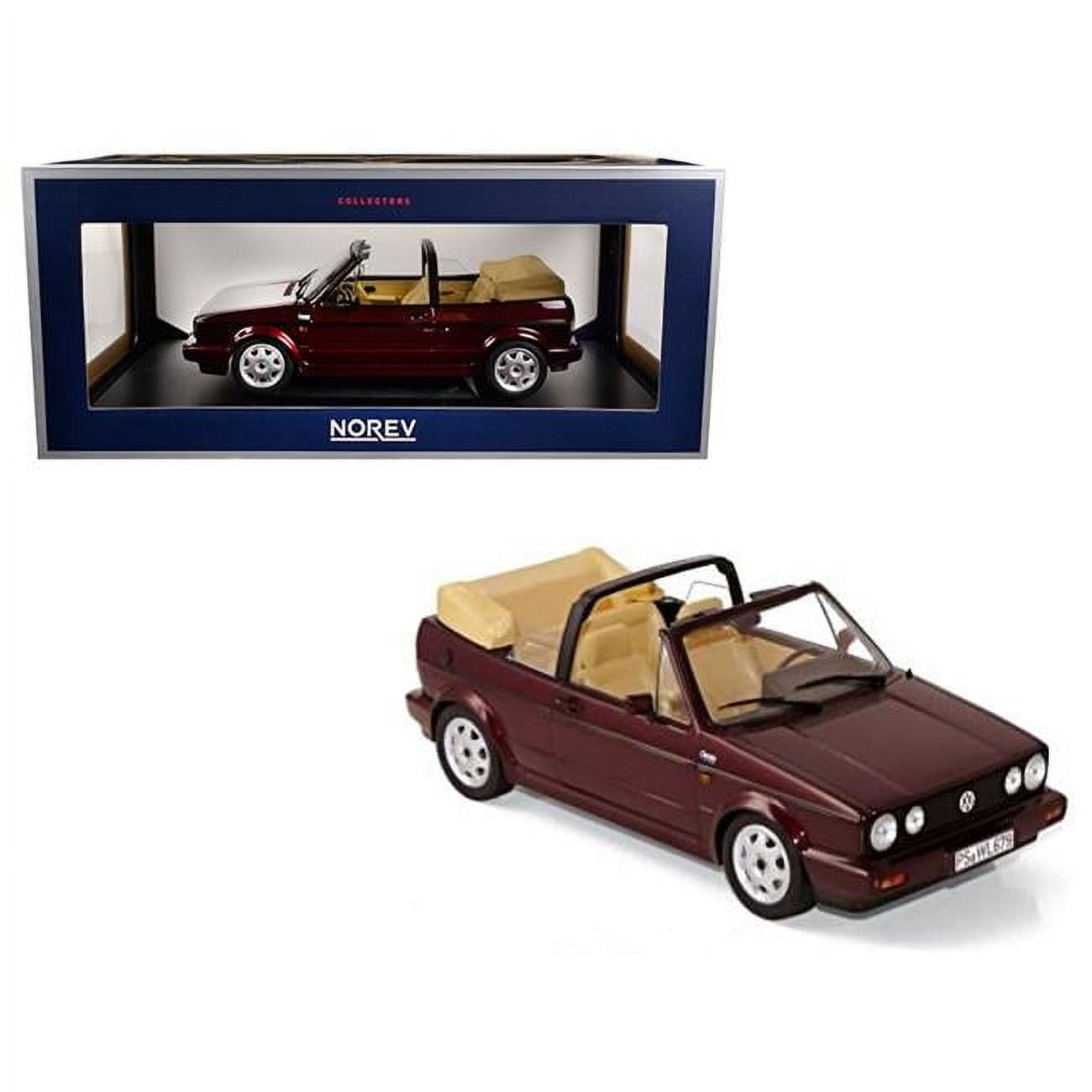 1992 Volkswagen Golf Cabriolet Classic Line Red Metallic 1/18