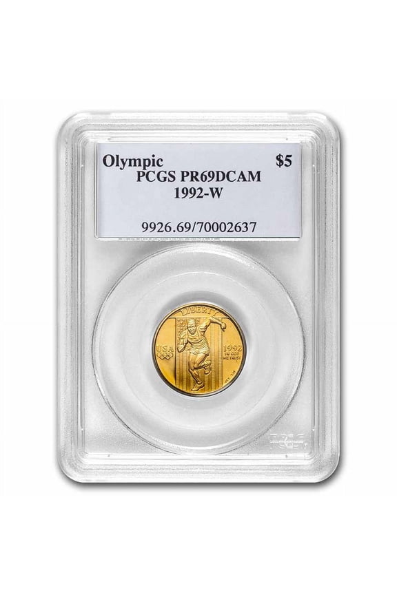 1992-W Gold $5 Commem Olympic PR-69 PCGS