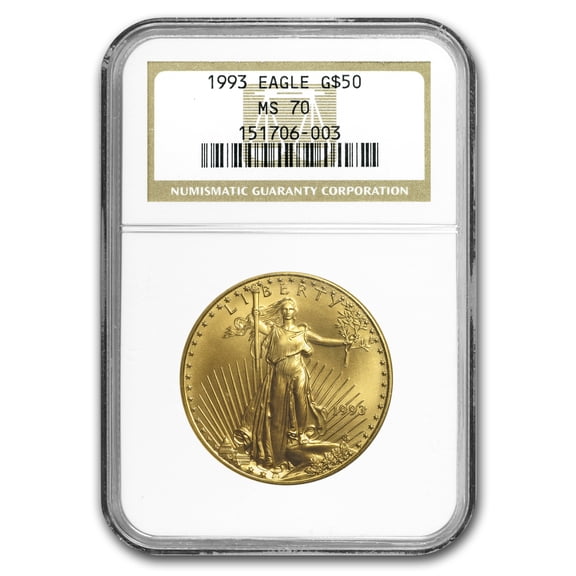 1993 1 oz American Gold Eagle MS-70 NGC
