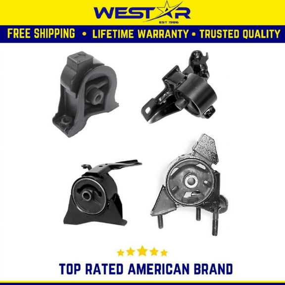 1993-1997 Toyota Corolla 1.6L 1.8L Engine Motor & Trans Mount Set 4PCS w/ Manual Replaces 8178 8191 8851