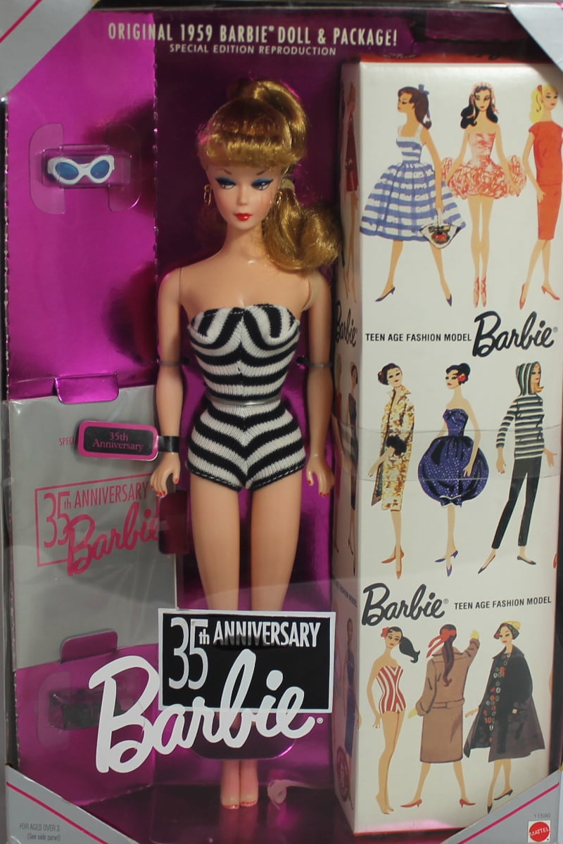 1993 35th Anniversary Barbie, NRFB, (11590) Damaged Box | Blonde