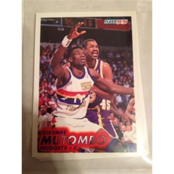 1993-94 Fleer Series 1 & 2 Denver Nuggets Team Set 12 Cards Dikembe Mutombo MINT
