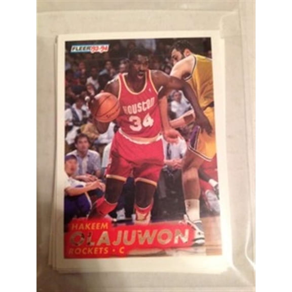 1993-94 Fleer Series 1 & 2 Houston Rockets Team Set Hakeem Olajuwon 15 Cards MINT