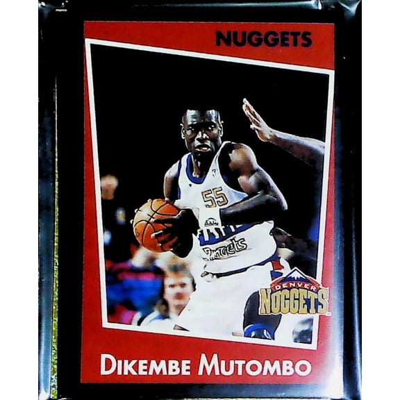 1993-94 Panini Stickers Denver Nuggets Team Set 10 Cards Dikembe Mutombo MINT