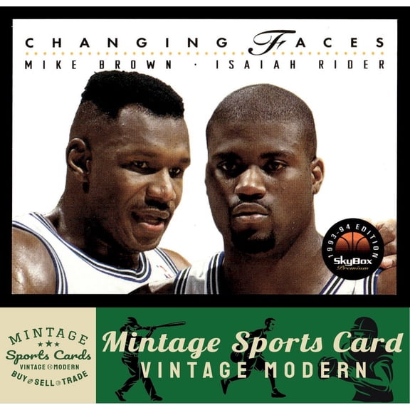 1993-94 SkyBox Premium Mike Brown / Isaiah Rider #307