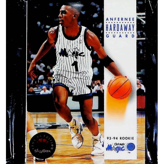 1993-94 SkyBox Premium NBA Orlando Magic Team Set Includes Rookies (Hand Collated) of 11 Cards:  132 Nick Anderson    Near Mint or Better Condition