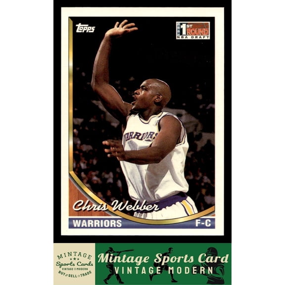 1993-94 Topps Chris Webber #224 RC