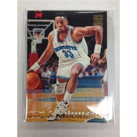 1993-94 Topps Stadium Club Charlotte Hornets Team Set 14 Cards Alonzo Mourning 4 diff Larry Johnson cards MINT