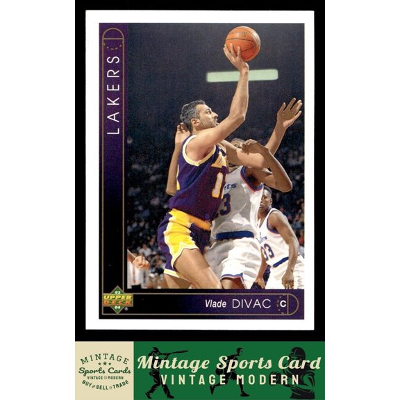 1993-94 Upper Deck Vlade Divac #16 Los Angeles Lakers NBA Basketball Card