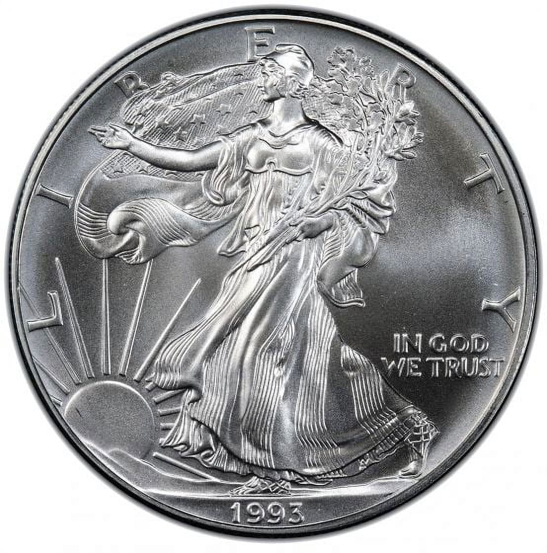 コレクション Liberty 1993 FINE SILVER ONE DOLLAR 1993 United States Dollar 1 Ounce Silver Eagle - Silver Age Coins
