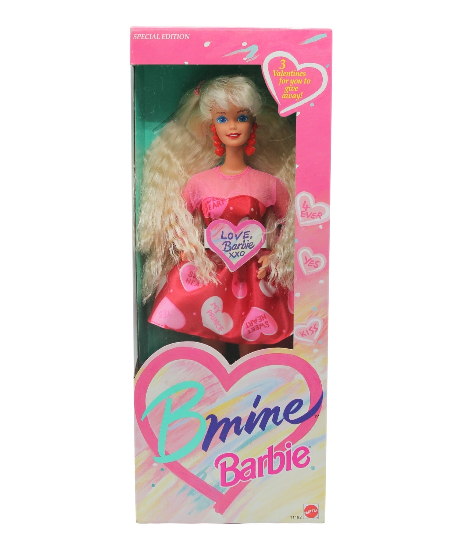 1993 BE MINE BARBIE - VALENTINE DOLL - MINT & NRFB - SPECIAL