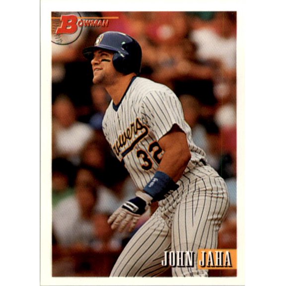 1993 Bowman #183 John Jaha MLB Baseball Trading Card