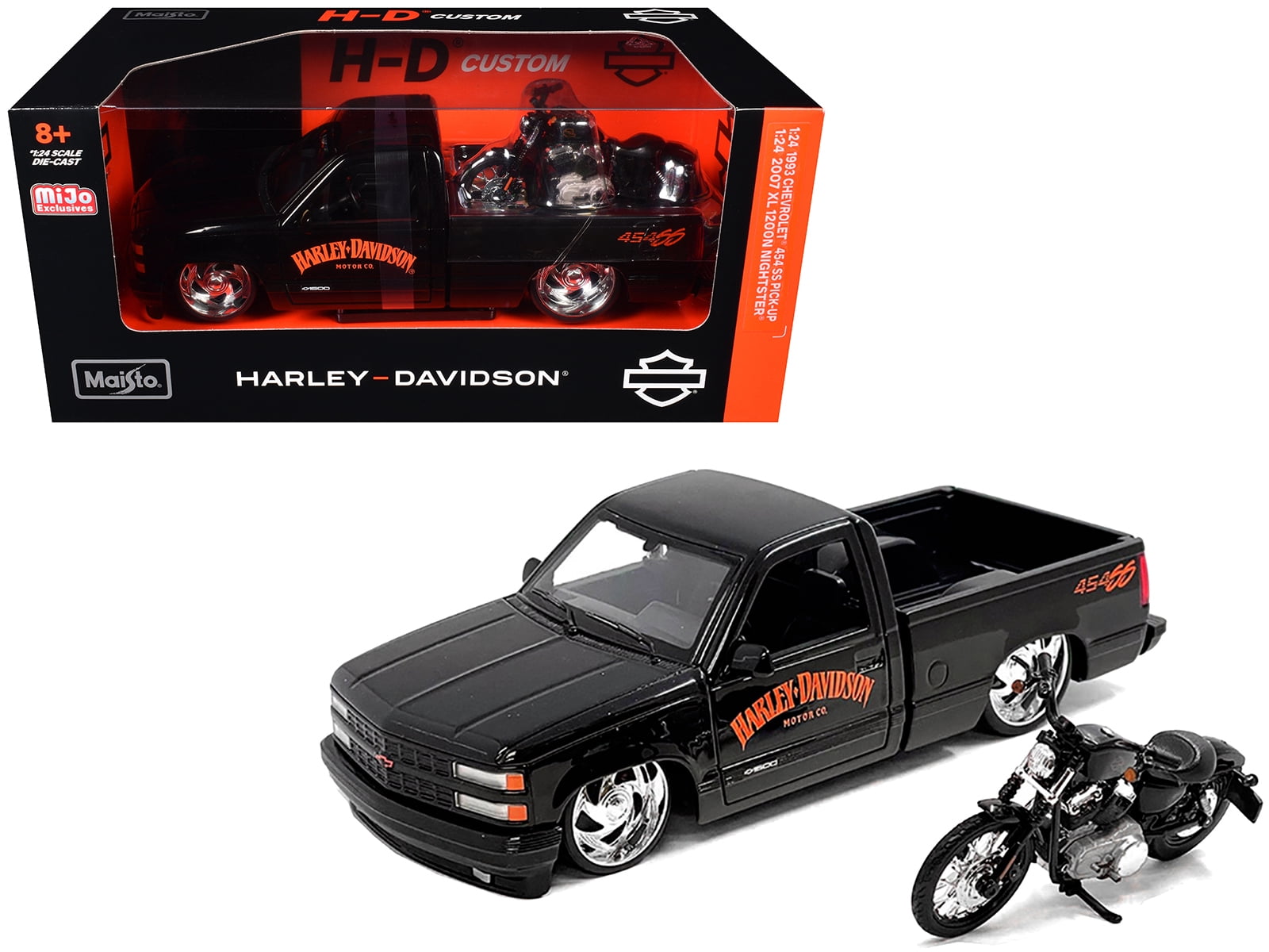 1993 シボレー454SS & 2007 XL 1200Nナイトスターブラック 1993 Chevrolet 454 SS Pickup Black and 2007 Harley-Davidson XL