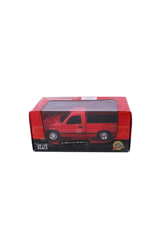 1993 Chevy 454 SS Pickup Truck, Red - Showcasts 38901R - 1/24 Scale Diecast Model Toy Car