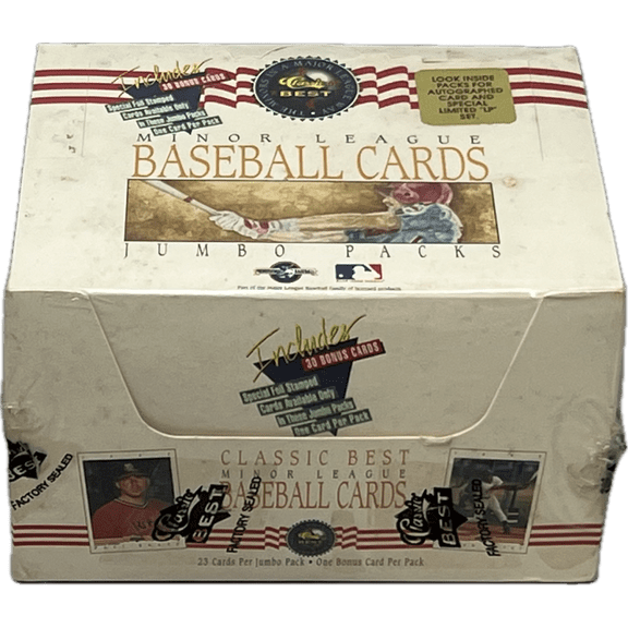 1993 Classic Best Baseball Minor League Jumbo Pack Box