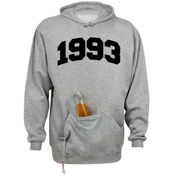 1993 College Style Beer Holder Tailgate Hoodie Sweatshirt Unisex Large Oxford