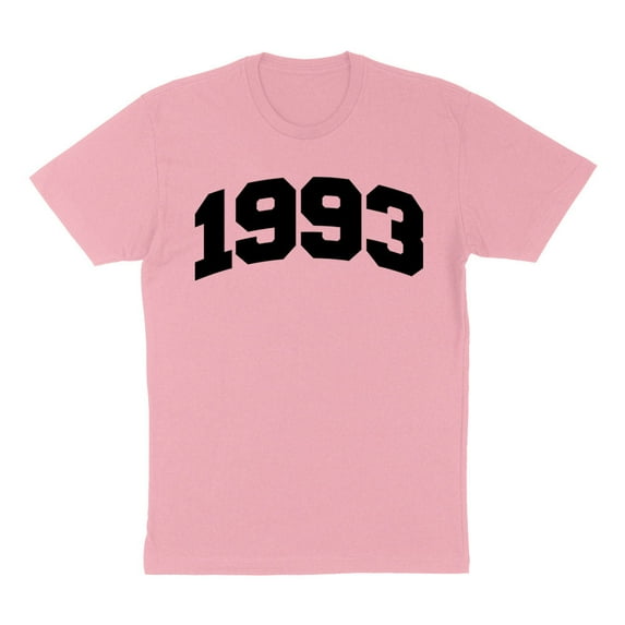 1993 College Style Shirt Unisex Small Pink