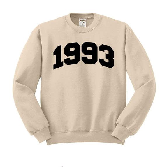1993 College Style Sweatshirt Unisex X-Large Sand