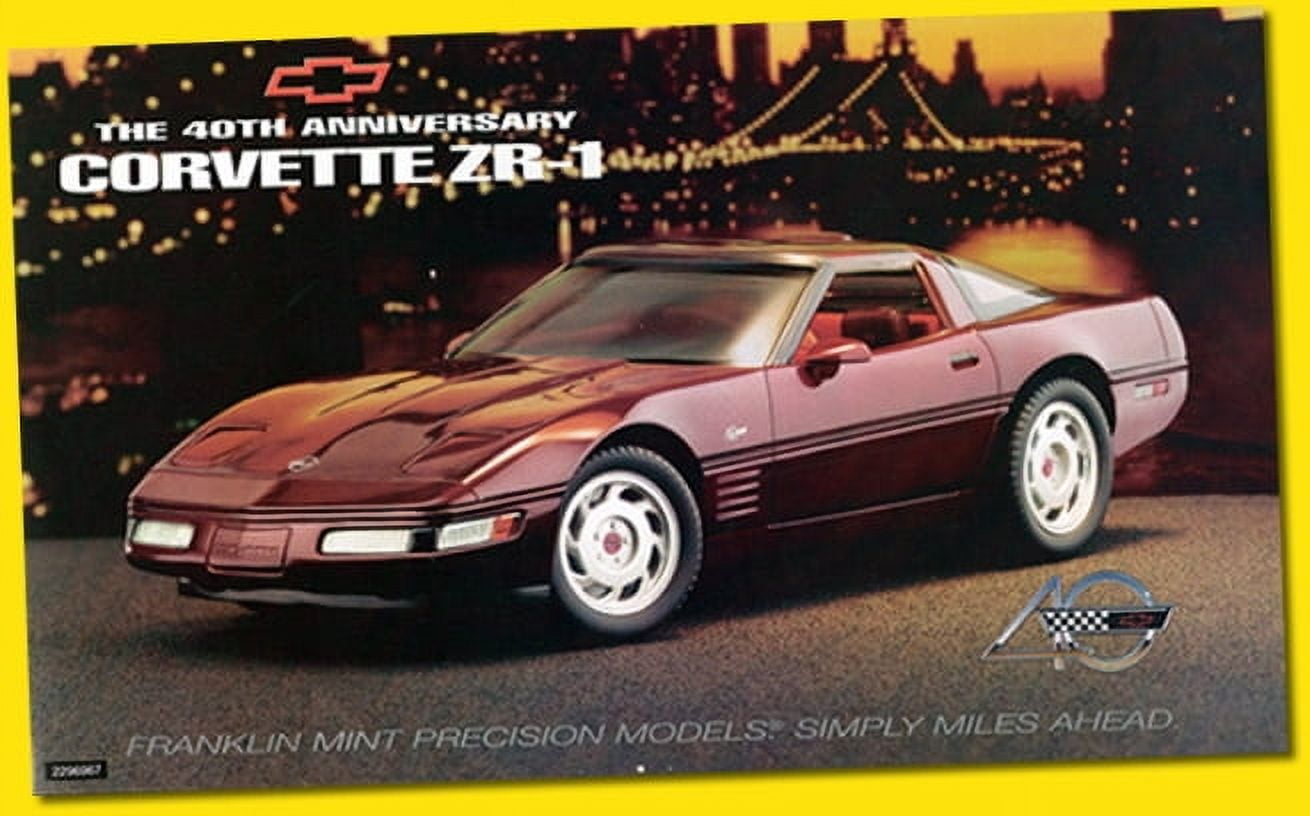 Franklin Mint 1/24 1993 Corvette ZR-1 FRANKLIN 1995 Toy 40th