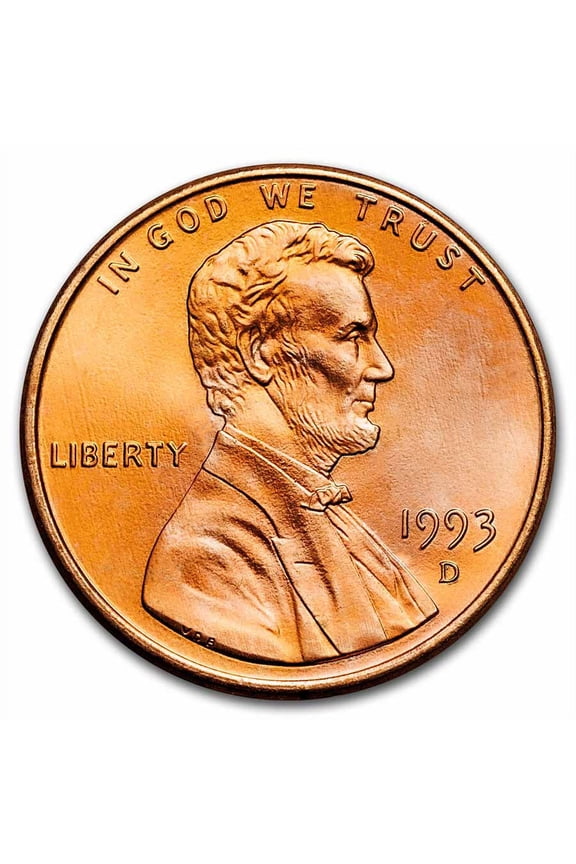 1993-D Lincoln Cent BU (Red)