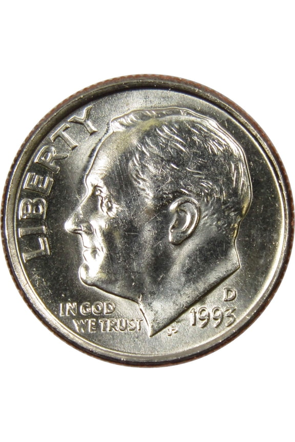 1993 D Roosevelt Dime BU Uncirculated Mint State 10c US Coin Collectible