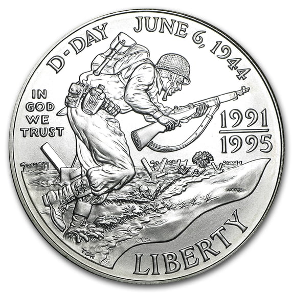 1993-D World War II $1 Silver Commem BU (Capsule Only)