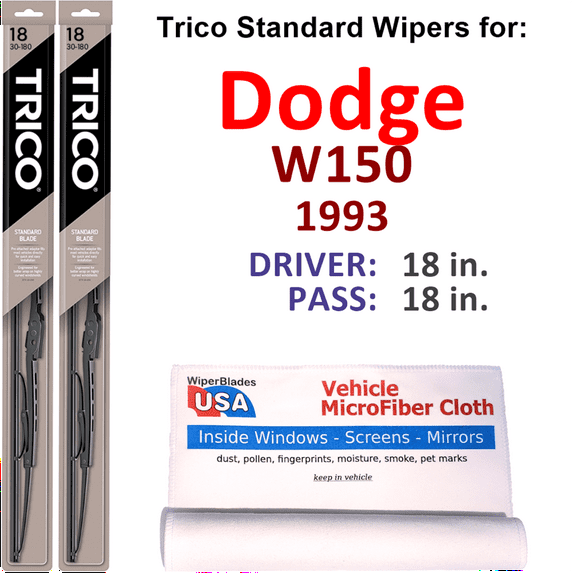 1993 Dodge W150 Wiper Blades (Set of 2)