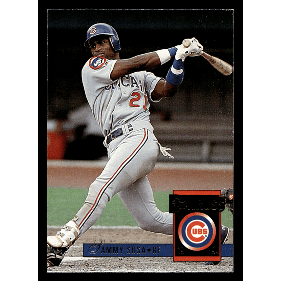 1993 Donruss Sammy Sosa #337 Base Trading Card Chicago Cubs MLB Mint Centered