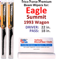 thumbnail image 1 of 1993 Eagle Summit Performance Beam Wipers (Set of 2), 1 of 3