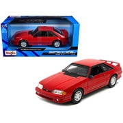1993 Ford Mustang SVT Cobra Red "Special Edition" Series 1/24 Diecast Model Car by Maisto