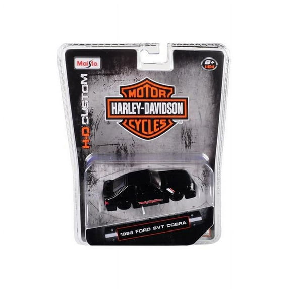 1993 Ford SVT Cobra Black Harley Davidson 1 by 64 Die-Cast Model Cars