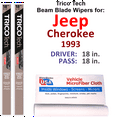 thumbnail image 1 of 1993 Jeep Cherokee Beam Blade Wipers (Set of 2), 1 of 3