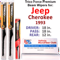 thumbnail image 1 of 1993 Jeep Cherokee Performance Beam Wipers (Set of 3) w/Rear Wiper, 1 of 3