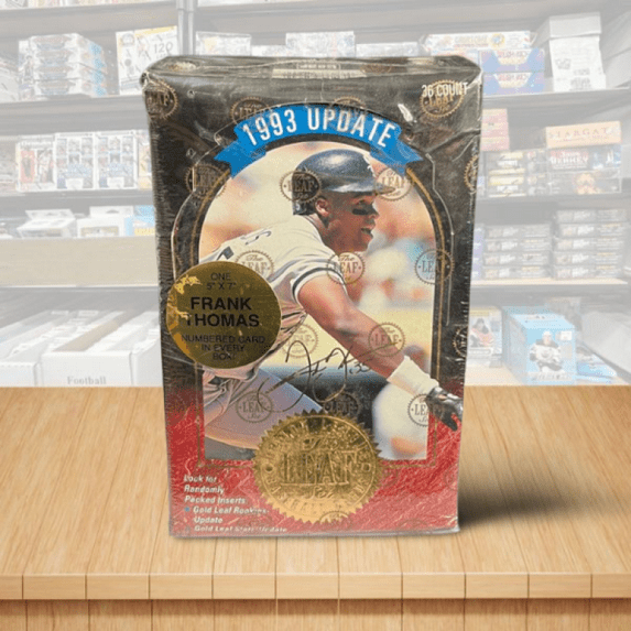 1993 Leaf Update Baseball Hobby Sealed Box - 36 Packs Per Box - 5x7 Gold Inside - Brand New, Collectable Trading Cards