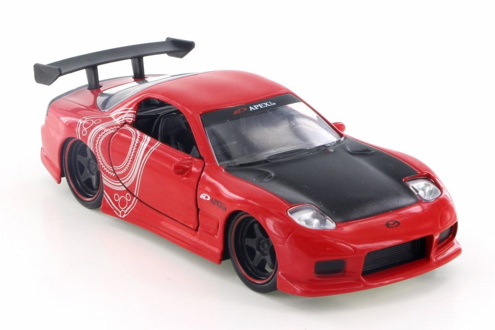 1993 Mazda RX-7 ミニカー 赤 1:18 1993 Mazda RX-7 Hard Top, Red - Jada 98563 - 1/32 Scale