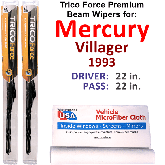 1993 Mercury Villager Performance Beam Wipers (Set of 2)