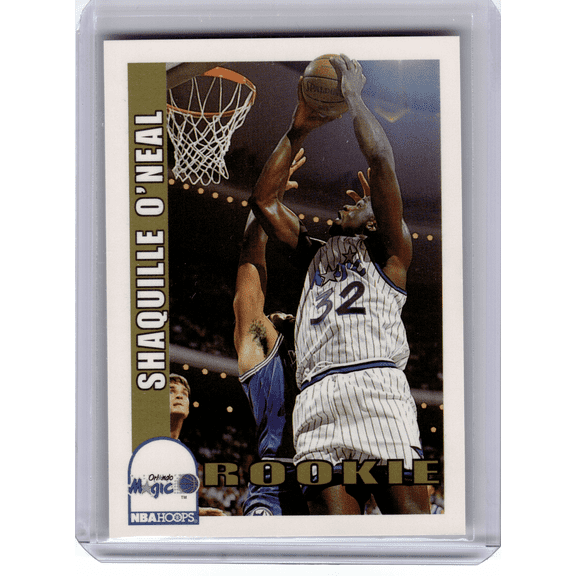 1993 NBA Hoops SkyBox Shaquille O'Neal #442 Orlando Magic Basketball Card Orlando Magic NBA Basketball Trading Card