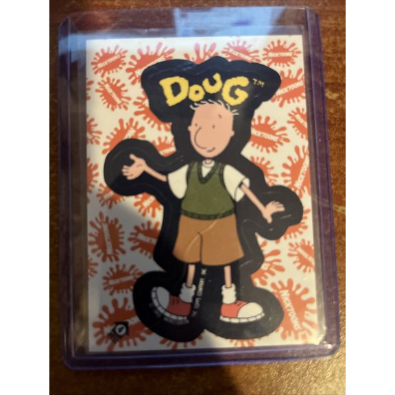 1993 Nicktoons TOPPS Trading Card Sticker #4 Doug