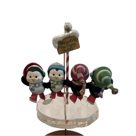 1993 North Pole Parade (Penguins) Carlton Cards Christmas Tree Ornament 126011-1