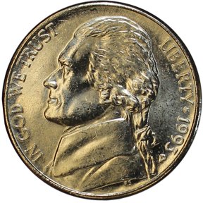 1993-P Jefferson Nickel Full Step Gem BU