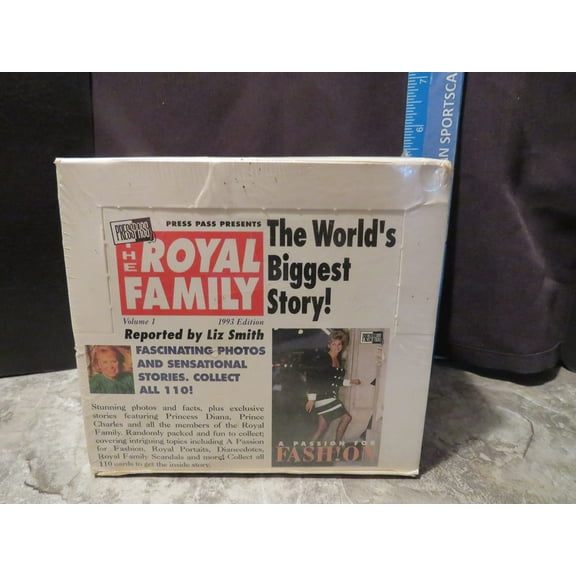 1993 PRESS PASS THE ROYAL FAMILY TRADING CARDS FACTORY SEALED BOX