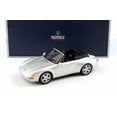 thumbnail image 1 of 1993 Porsche 911 Cabriolet Silver 1/18 Diecast Model Car by Norev, 1 of 5