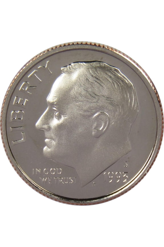 1993 S Roosevelt Dime Choice Proof Clad 10c US Coin Collectible