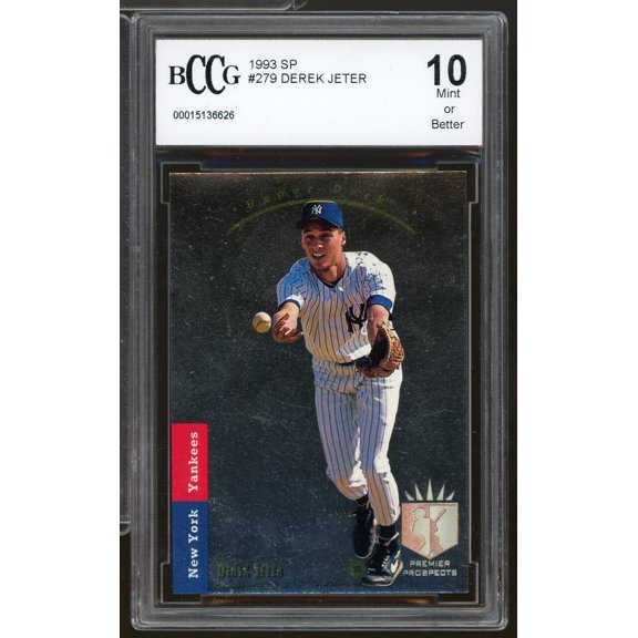 1993 SP #279 Derek Jeter Rookie Card BGS BCCG 10 Mint +