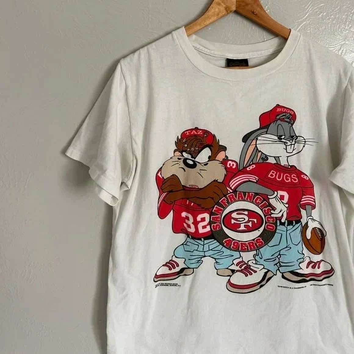 1993 San Francisco Team Football Er Bugs Taz T Shirt Gift Collection