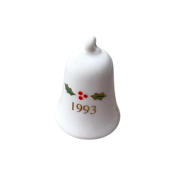 1993 Poinsettia (Thimble Bells) Hallmark Keepsake Christmas Tree Ornaments QXM5142