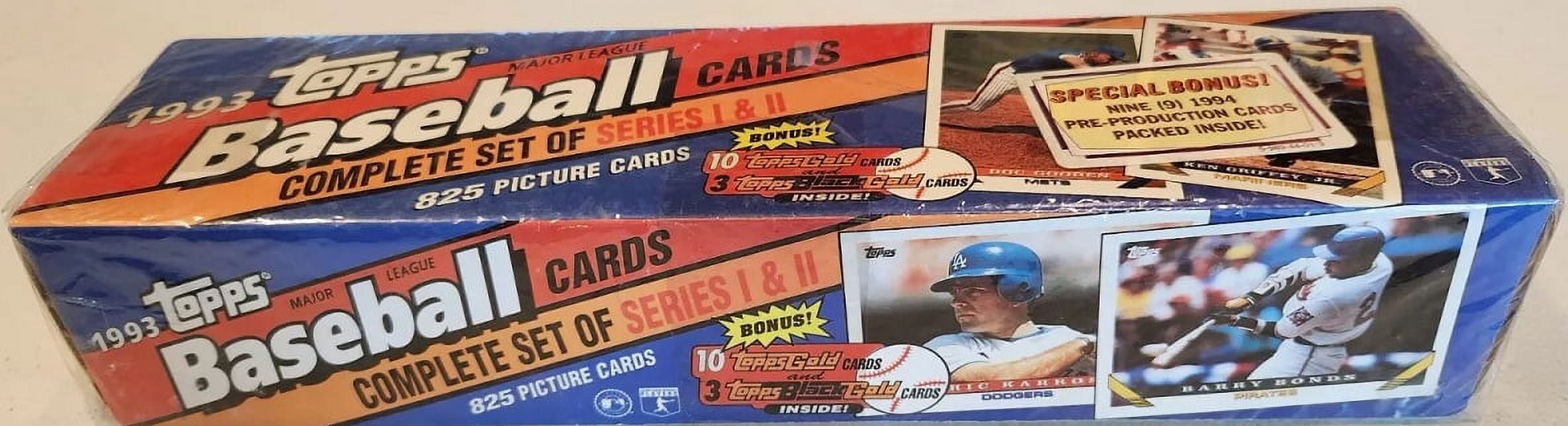 Topps 1993 baseball factory set deals sealed