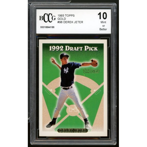 1993 Topps Gold #98 Derek Jeter Rookie Card BGS BCCG 10 Mint+
